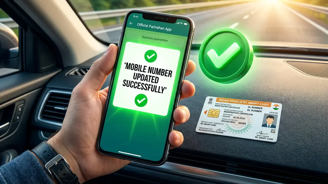 Change Mobile Number in RC Online Process 2026
